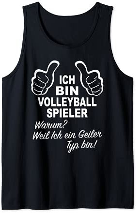 Herren Ich Bin Volleyball Spieler - Volleyballer Beachvolleyball Tank Top