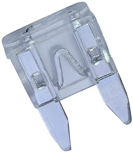 AERZETIX - C53695 - Juego de 10 fusibles enchufable pequeños 11.9mm planos - 25A - color: blanco - automóvil/vehículo