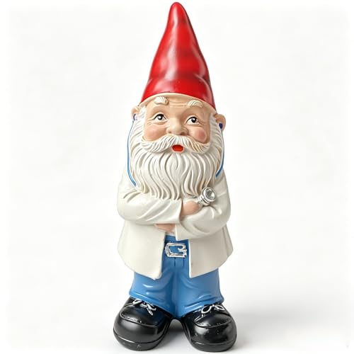molchagar Doctor Garden Gnome Statue, Gnome Decor Doctor Gifts for Men, Indoor or Outdoor Decoration Figurine Yard Art Lawn Ornaments…