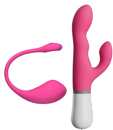 LOVENSE Lush 2 G-Punkt-Ei-Vibrator für Frauen + LOVENSE Nora Rabbit Klitoris- & G-Punkt-Vibrator für Frauen und Paare