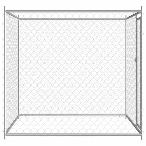 Vopese Großer Hundezwinger aus verzinktem Stahl - 193x193x185 cm, ideal für Spielen, Training und Schutz - Montage einfach Model145027