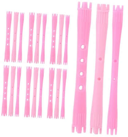 SKISUNO Permanente de Plástico para Rizar el Cabello Juego de 90 Varillas Fácil de Usar Diseño Hueco en Salón Peinados Rápidos
