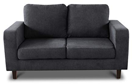 Sofnet - Sofa Kera 2-Sitzer (Dunkelgrau, Cosmic 97)