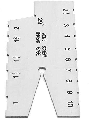 Screw Pitch Gage, ACME Thread Gauge, Strong Hardness Thread Pitch Gauge, for Measure Thread Measure External Thread Tooth Pitch