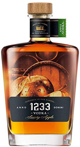 1233 Apple Vodka aus Eichenfässern, Apfelwodka aus Polen, 0,7 L, 40% Vol.
