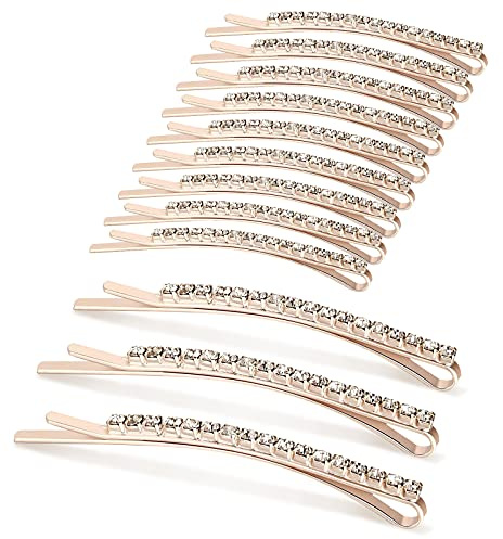 Hanyousheng Pince à Cheveux, 12 Pièces Épingles à Cheveux En Strass, Barettes Cheveux En Diamant, Pince Cheveux Femmeen, Convient à Tous Les Styles De Cheveux ( Pochette plastique avec fermeture)