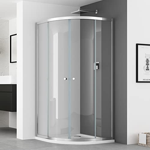 IMPTS Duschkabine 80x80 cm, Eckeinstieg Duschabtrennung Duschtür Dusche 6mm ESG Sicherheitsglas, 185cm,#5