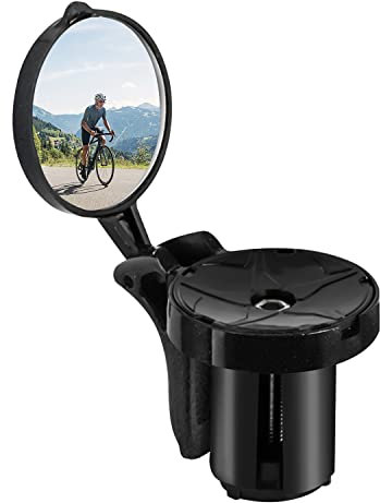 Arkham Fahrradspiegel für Lenker, Mini Rückspiegel Klappbarer, 360° drehbarer universeller Fahrradspiegel für Rennrad, für Lenker 16-22mm