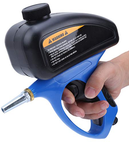 Garosa Sand Blaster Gun Kit Hand Held Sand Blasting Spray Gun Portable Small Nozzle Pneumatic Sandblasting Gun Glass Sandblasting Power Sand Blasters