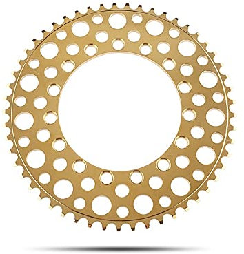 Fahrrad Kettenblätter,schmales breites Kettenblatt Kettenblatt, Fahrradkettenblatt, zusammenklappbares Fahrradkettenblatt, dünne Zahnscheibe BCD 8/9/10/11 Geschwindigkeit, 53/54/56 Zähne, rundes Loch