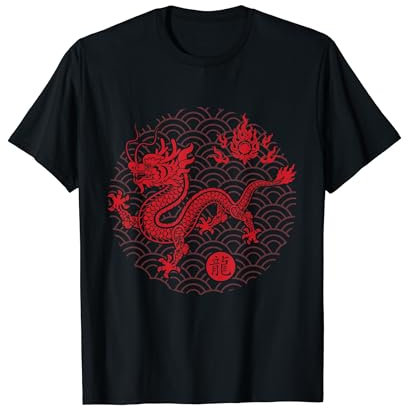 Année du dragon Nouvel An chinois 2024 Dragon en bois lunaire T-Shirt