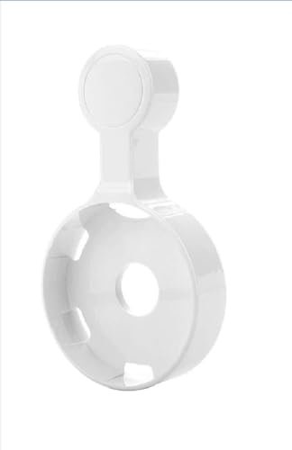 Sintron Supporto da Parete per Dot 3, Montaggio a parete per Dot (3ª generazione) & Google Mini Altoparlante Intelligente, Staffa Salvaspazio per Presa, Nessuna Vite, Gestione Cavi Integrata (Bianco)