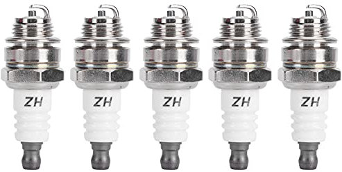 Lot de 5 Bougies D'allumage de Rechange L7T, Bougie D'allumage L7T Adaptée pour BM6A BPMR7A RCJ6Y RCJ7Y WSR5F 33 Cc 43 Cc 47 Cc 49 Cc, Moteur de Tondeuse à Gazon, Bougie