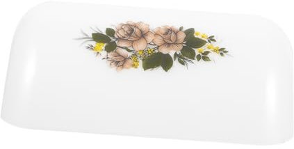 HOMSFOU Ersatzschirm Für Bankerlampe Aus Glas Tischlampenschirm Transparent Dekoratives Glas Tischlichtabdeckung Schlichtes Design Für Zuhause Und Büro