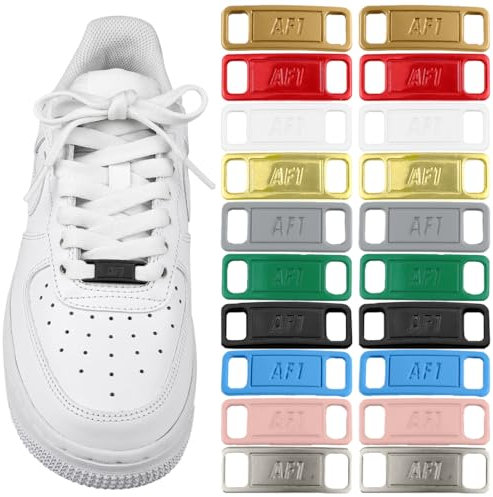 OQKAHIV 10 pares de hebillas para cordones de zapatos en metal, Accesorios de decoración de bricolaje para zapatillas deportivas de niños y adultos en 10 colores diferentes,