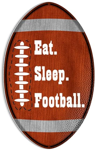 HK Studio American Football Decor Ästhetische Poster – Eat Sleep Football Poster für Jungenzimmer, Wohnheim, Wohnzimmer – Sportzimmer-Dekor, ästhetisch