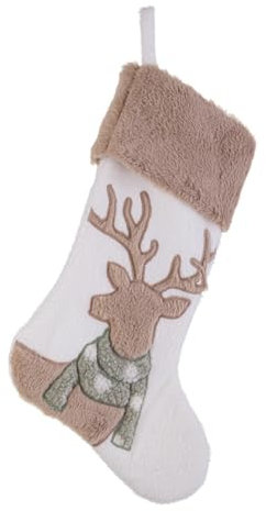 Magie di Natale Weihnachtsstrumpf Mellow mit Rentier-Motiv, Polyester