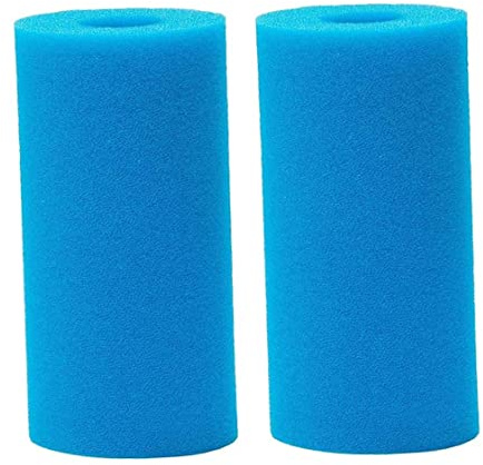 Muzrunq Foam Pool Filter Filter Schwammrohr Schwimmbad Filter Schwamm Pool Filterschwämme, Wiederverwendbare Poolfilterschwämme 2pcs