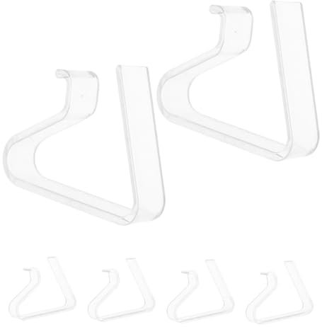 TOPBATHY 6stücke Durchsichtige Tischdecken-klammern Aus Plastik Halter Für Tischdecke Tischdecken-klammern Für Picknicktische Halter Für Tischdecke Größere