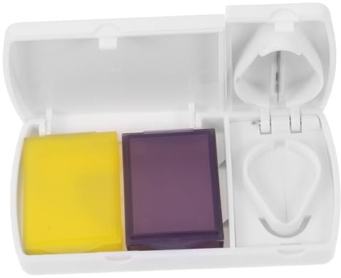 Healeved Tragbarer Zerkleinerer Für Medizin Tabletten Trenner Aufbewahrungsbox Aus Edelstahl Für Einfaches Schneiden