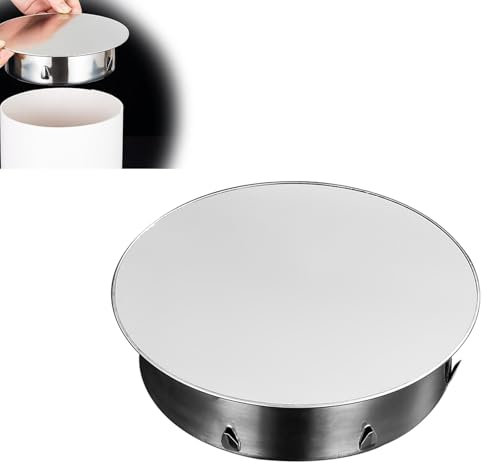 Copertura per Tubo di Fumo, Coperchio Foro per Camino, Copertura per Canna Fumaria in Acciaio Inox, Copertura per Tubo per Stufa, Tappo per Canna Fumaria in Acciaio per Tubi Allegati Diametro 125 mm