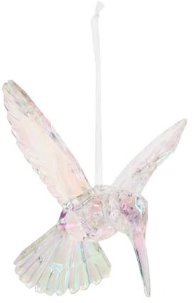 TOYANDONA Weihnachtsbaumschmuck Acryl Transparent Irisierend Hängedekoration Für Wohnzimmer Kinderzimmer