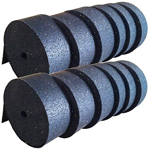 Terrassenpads auf Rolle Gummigranulat Streifen Stärke: 3 mm Rollen Terrassen Pads Stelzlager Antirutschmatten (ARM) (1, 60 x 10000 mm)