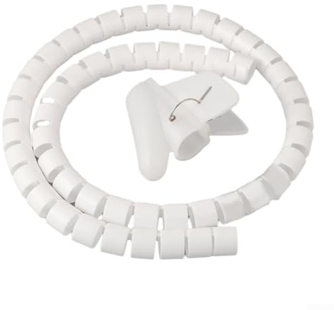 Spiralschlauch-Organizer, ordentliche Kabel im Handumdrehen, umweltfreundlich (10 mm weiß)