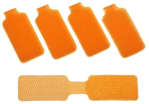 SFQEVHRZ Etichette per la marcatura dei Fili, Etichette Colorate autoadesive for Cavi di Rete Etichette adesive for Cavi elettrici for organizzare l'identificazione del Cavo(Orange unwritable)
