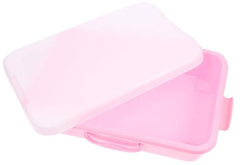 Hohopeti Lidded Portable Sandbox Small Plastic Box for Childrens Sand Tray Toy Storage