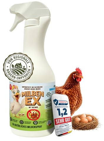 GefliederLiebe® 1L – Milbenex® mit 100 % natürlichen Wirkstoffen & Aloe Vera | Milbenmittel gegen Milben & Parasiten | Umgebungsspray & Kontaktspray mit Hautschutz & Pflege
