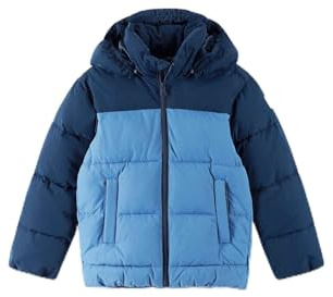 Reima Tenhola Kinderwinterjacke, blau, wasser- und winddicht, mit Reißverschluss, warm, bequem, komfortabel, reflektierende Elemente