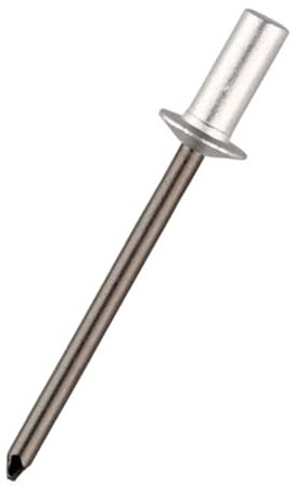 Rivetti ciechi, 30/50 rivetti ciechi sigillati a tenuta stagna in alluminio 3.0 3.2 4.0 4.8 mm rivetti impermeabili (30 pezzi, 6,4 x 13 mm)