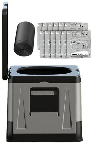 Générique Camping-Toilette | Kompakte Toilette für Innen und Außen, zusammenklappbarer Sitz, leicht, Topf für Auto, Wandern, Zelt, Outdoor, Camping, Reisen, Haus, Strand, Camping