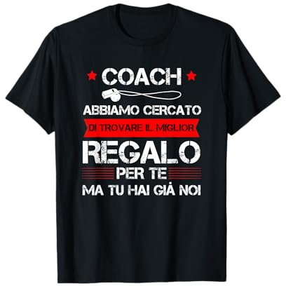Abbigliamento Allenatore Coach Tu Hai già Noi Calcio Basket Maglietta