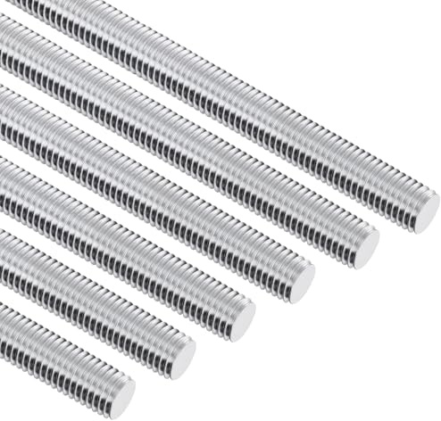 qjuwhua 10 Stück Gewindestange M6 x 100mm Edelstahl Vollgewinde DIN 975 Gewindestifte M6 Gewindestab Gewindebolzen für Möbelmontage Alltägliche Befestigungen Gerätereparaturen und DIY Projekte