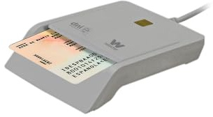 Woxter Elektronische ID Reader Weiß - elektronische ID-Leser, ID 3.0, kompatibel mit PC und MAC, PE26-144