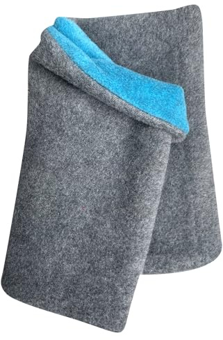 Wollhuhn Varm halsduk, magisk duk, slip-halsduk, halsduk vårt varm! turkos/antracit för pojkar och flickor, insida av fleece, 20170210
