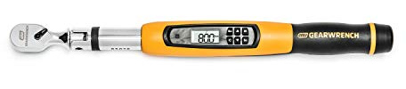 GEARWRENCH 3/8 Flex Head Electronic Torque Wrench with Angle, 10-100 ft/lbs. - 85078