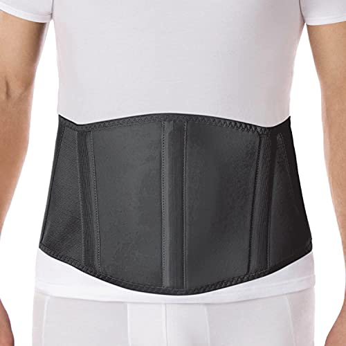 TOROS-GROUP - Bauchgürtel Nabelbruchgürtel 353cz-1, XS Schwarz | Elastisches Baumwollmaterial, für Damen und Herren, zur Kompression und Unterstützung des Bauch- und Nabelbereichs