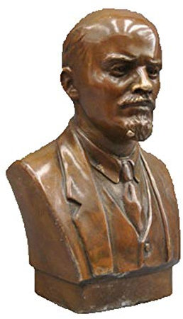 YUNHQO Bronzestatue der sowjetischen Anführer Wladimir Ilyich Ulyanov Lenin, 17,8 cm