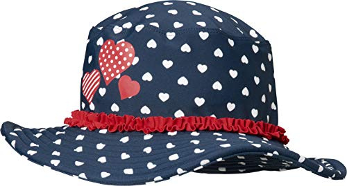 Playshoes Flicka UV-skydd solhatt badmössa huvudbonad, Älskling, 6.5