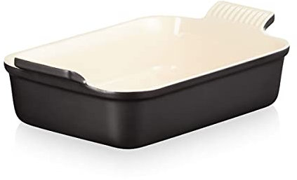 Le Creuset Pirofila rettangolare Tradition in gres vetrificato, 26 cm, 2.4 L, Nero (Matt), 71102260000001