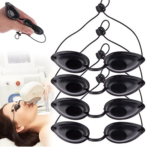 behone 4 Stück Schutzbrille, Sonnenbrille, Sicherheitsbrille, UV-Schutzbrille für die Kosmetik, Laser-Behandlung, IPL-Haarentfernung, UV-Schutz