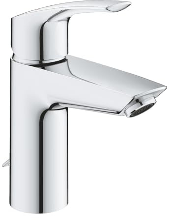 Grohe Waschtisch-Einhebelmischer Eurosmart 1/2, S-Size, versenkbare Kette, chrom