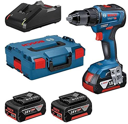 GSR 18V-55 GSR Schraubendreherbohrer + 3 x 5.0ah + Gal 18V-40 + L-Boxx Bosch-0615990L8D