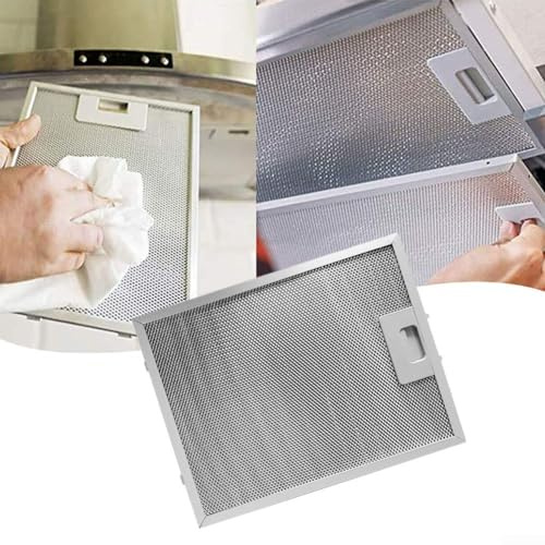 EpheyFIF Cooker Hood Metal Mesh, 250 x 310mm Suitable For Range Hood Exhaust Suction Metal Grease Filter, Kitchen Extractor Fan Filters