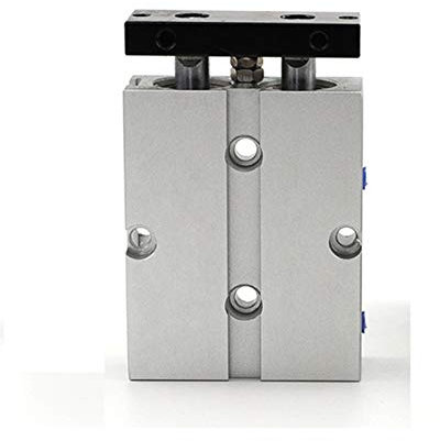 Aluminium-Pneumatik-Luftzylinder Axenzylinder TN/TDA Doppelzylinder TN20-10/20/30/50/60/80/100/150 Verschleißfest, lange Lebensdauer(Size:TN20x25)