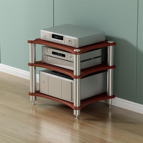 mobile stereo hi fi rack hifi Torre Rack Per Componenti Audio A 3 Strati, Ripiani Per Apparecchiature Stereo Multimediali, Stoccaggio Per Componenti Stereo Di Intrattenimento/giradischi/apparecchiatur