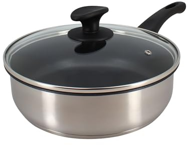 Sauteuse - MENASTYL - 6020248 - Edelstahl - 28 cm - Für alle Herdarten geeignet, auch Induktion